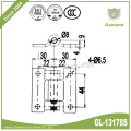 Charnière de porte plate en acier inoxydable pour usage léger